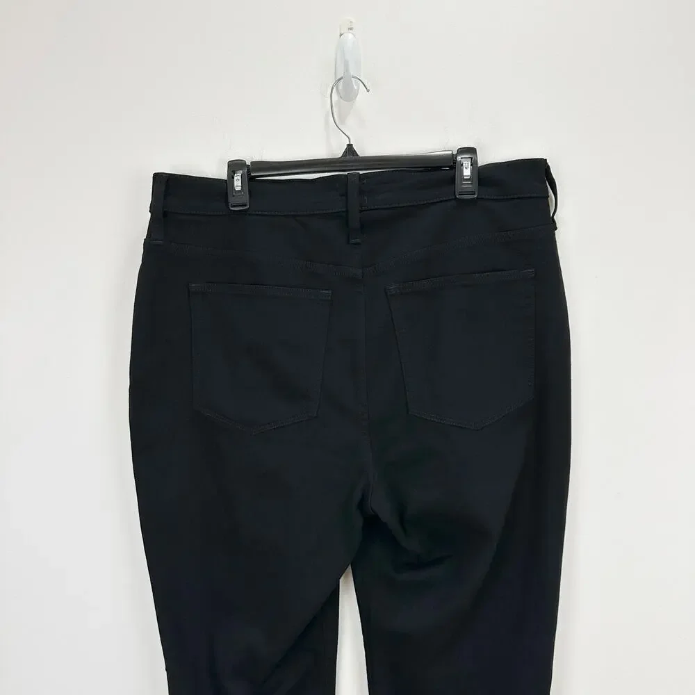 J.Crew Essential Straight Jean All Day Stretch Denim High Waist Black US 34 NWT